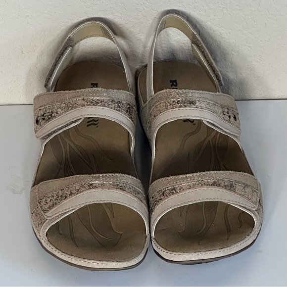 Romika Women's Sandals in Shimmering Gold 37 US 6.5 New Josef Seibel Leather - Picture 3 of 11